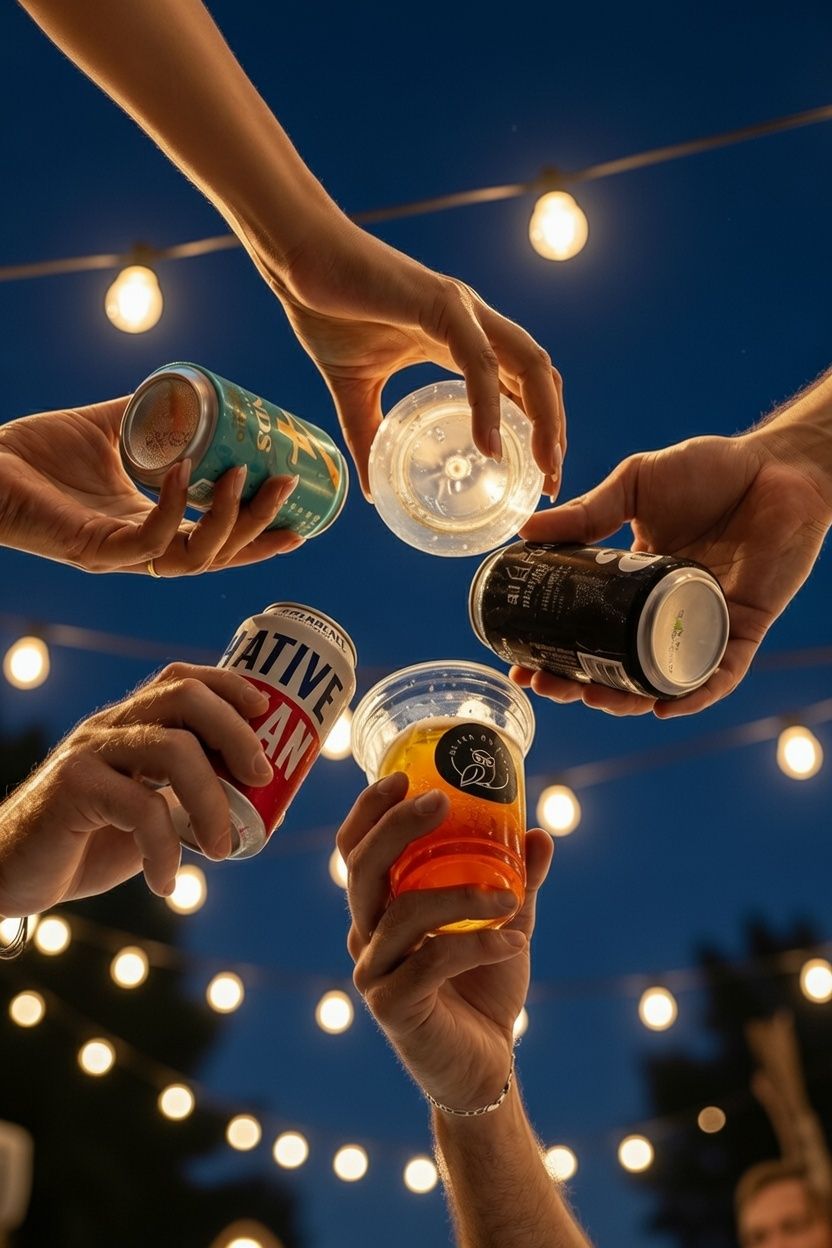 Cheers under the lights