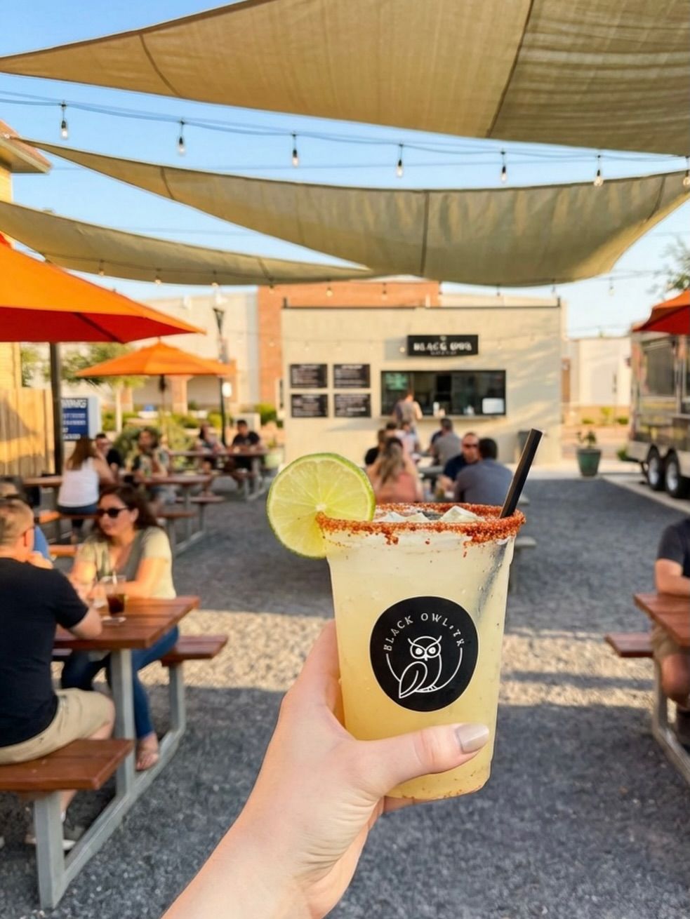 A full patio