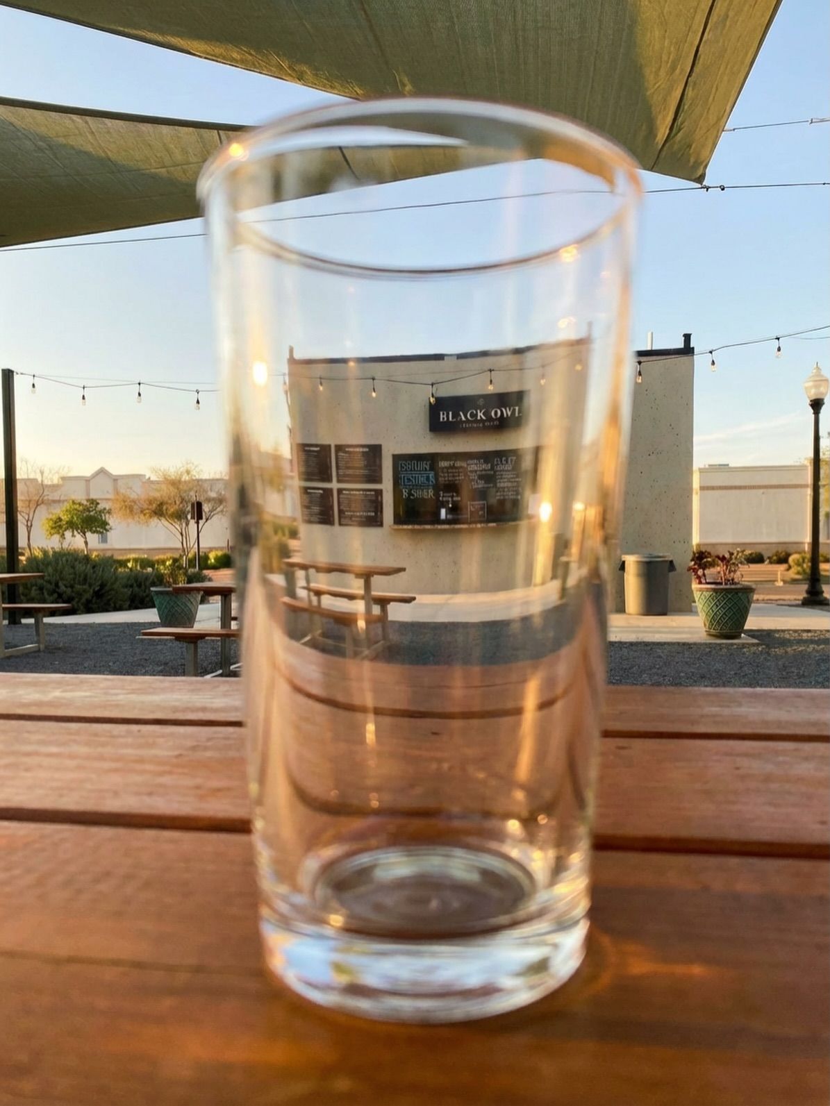 Sunset on the patio